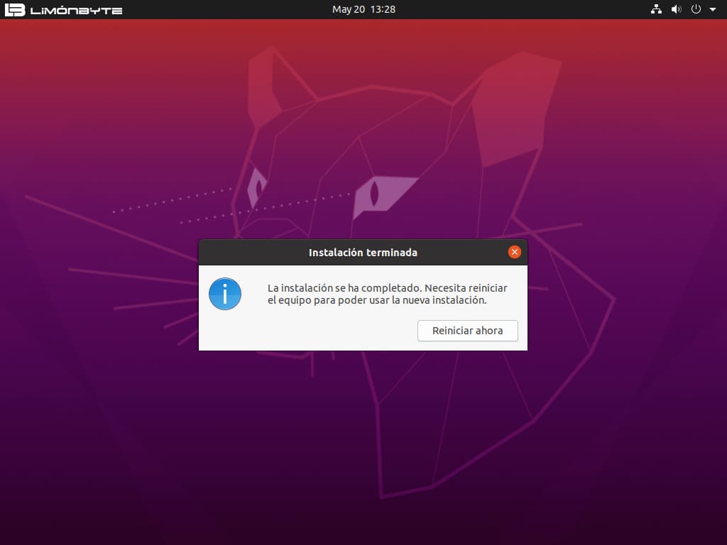 paso 13 como instalar Ubuntu 22 con asistente gráfico