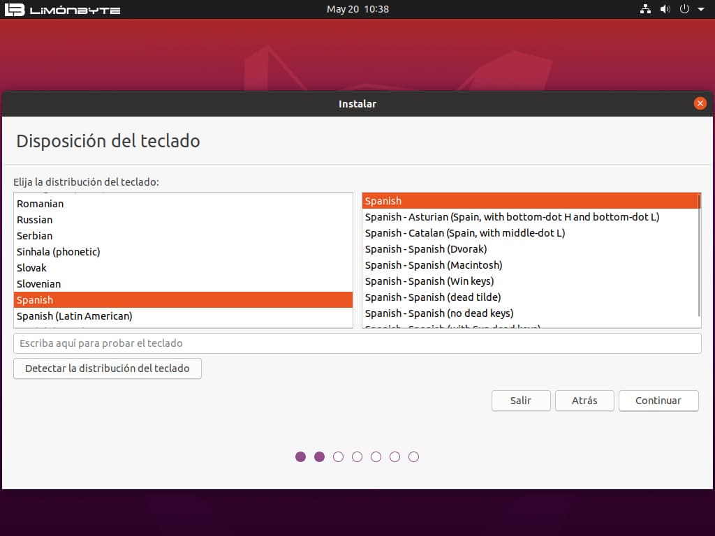 paso 5 como instalar Ubuntu 22 con asistente gráfico