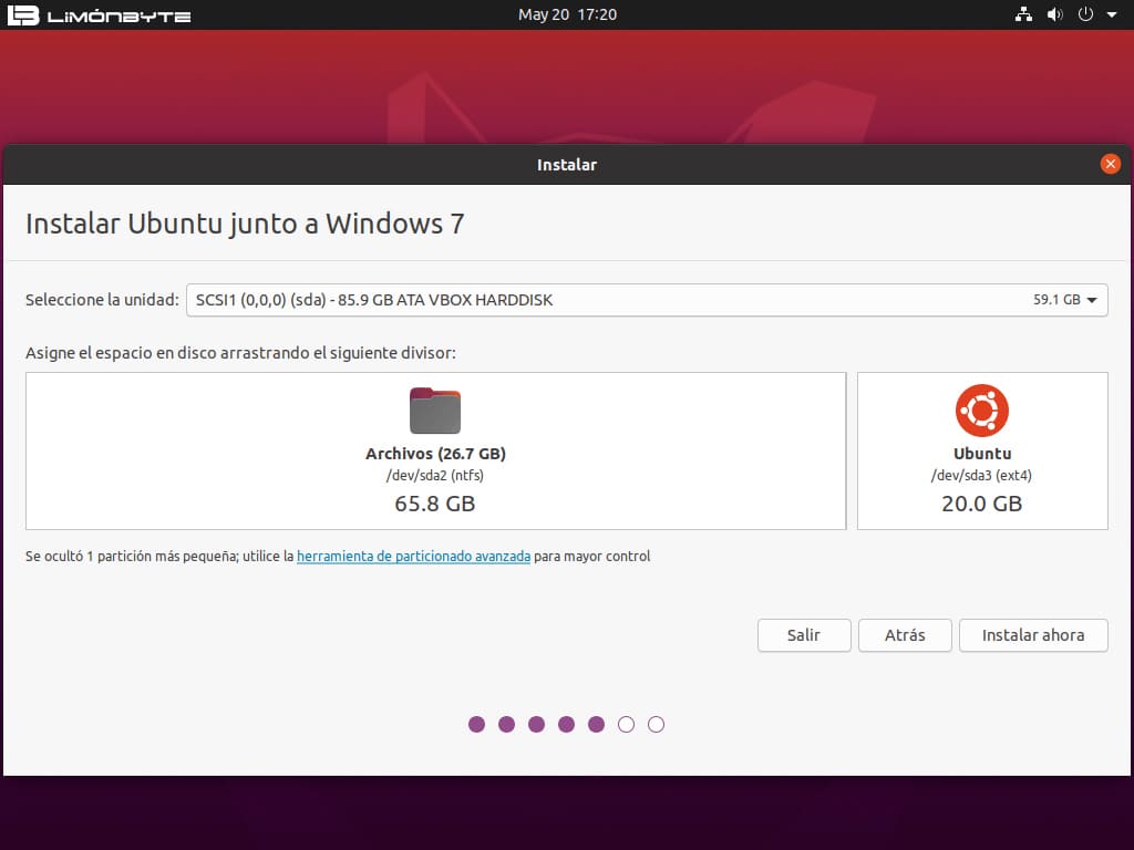 paso 9 como instalar Ubuntu 22 con asistente gráfico