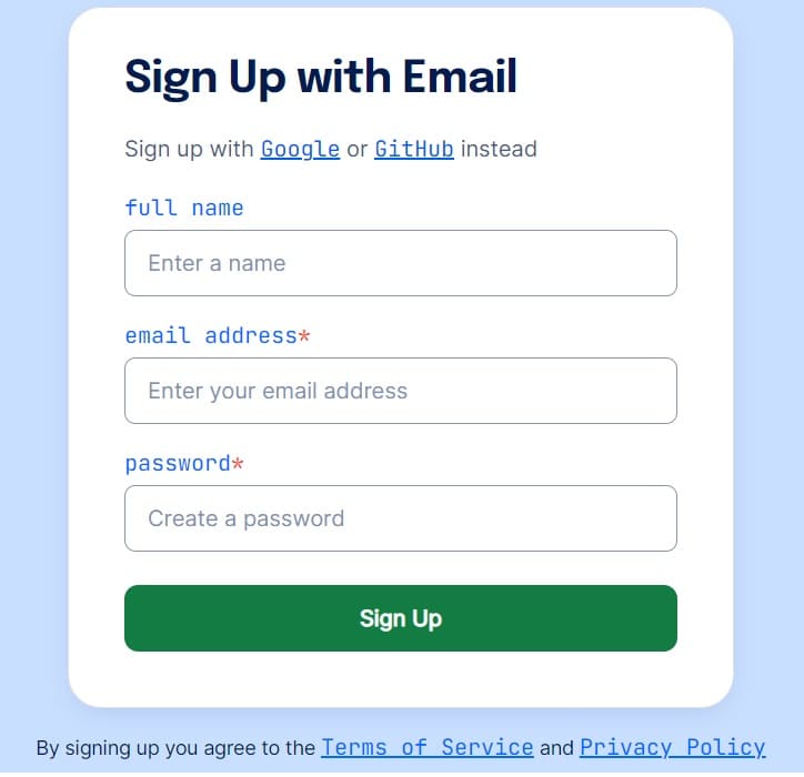 Crear una cuenta en Digital Ocean - Caso registro por email