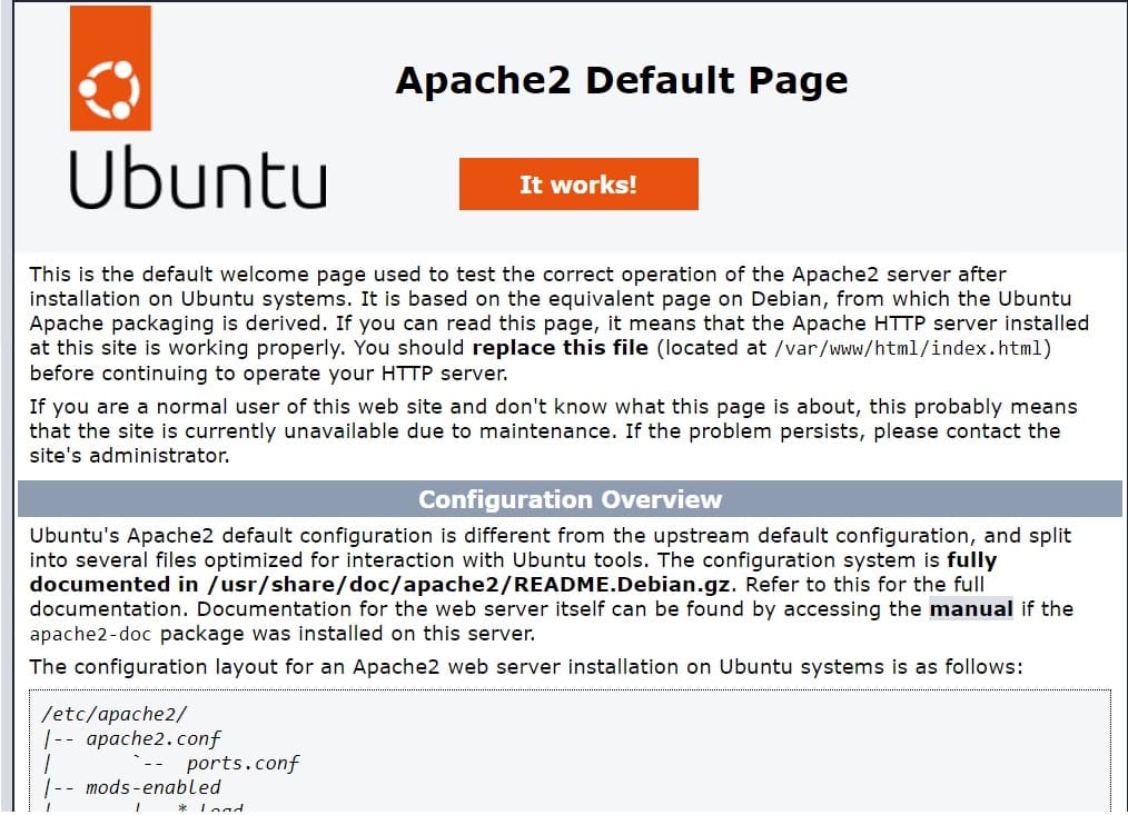 Instalar Apache2 en Ubuntu 22. Comprobar versión instalada de apache